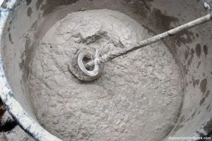 Proporțiile pentru prepararea betonului la domiciliu modul de a face un amestec de beton cu mâna - (preparare) Proporțiile pentru prepararea betonului la domiciliu modul de a face un amestec de beton manual -