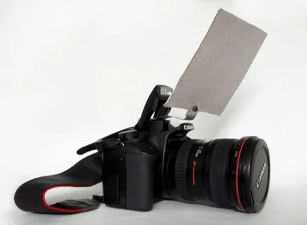 Diffuser pentru blițul încorporat pentru SLR sau pe o placă de săpun (built-in) Dispersor pe blițul încorporat pentru DSLR sau detergent de vase