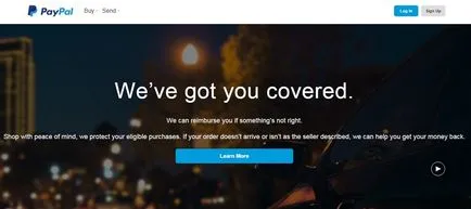 Înregistrează-te la paypal