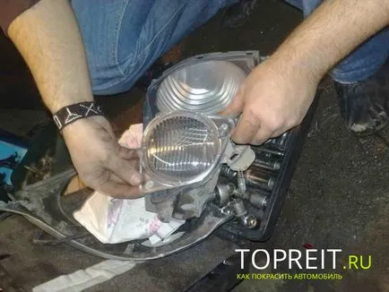 Repararea farurilor mașinilor, program și sticlă, cu propriile lor mâini