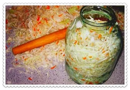 Reteta este foarte delicios pași de casă varză acră Foto (reteta) Reteta este foarte delicios de casă pas cu pas varză acră Fotografie