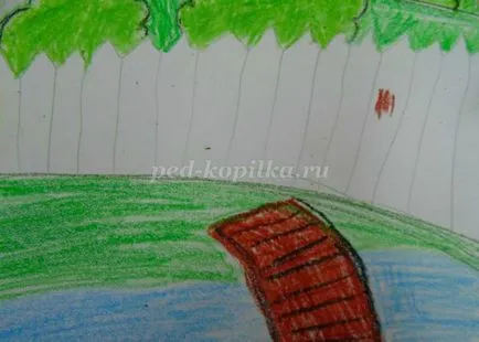 Desen pas peisaj rural cu pas, cu fotografii ale copiilor de vârstă școlară primară