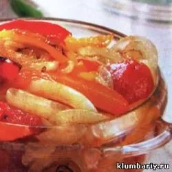 Salata pentru iarna - un ardei dulce și roșii (salată în timpul iernii) Salata pentru iarna - un ardei dulce și roșii