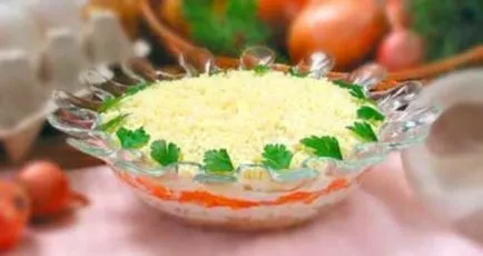 salata Mimosa - reteta clasica cu o fotografie
