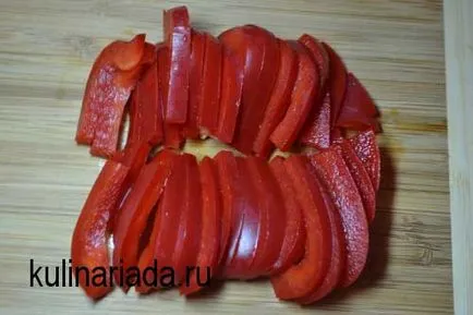 Salata cu ardei și kulinariada tomate (salată) Salata cu ardei gras și roșii kulinariada