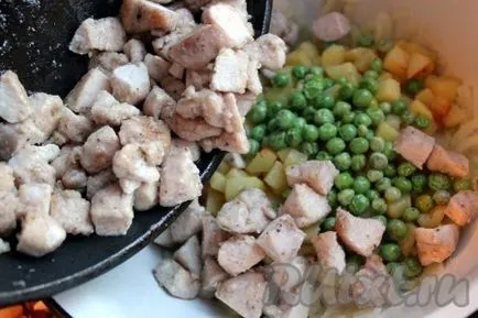 Salata cu pui, cartofi și ouă - pregătirea pas cu pas, cu fotografii (rapid fry de legume) Salata cu pui, cartofi și ouă - pregătirea pas cu pas, cu fotografii