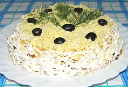 Salata cu pui si shaminonami rețete cu fotografii