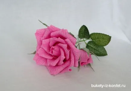 Rose de hârtie ondulat cu propriile sale mâini 50 fotografie modul de a face un trandafir