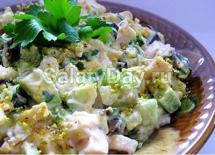 Salata cu piept afumat - reteta de familie cu fotografii și video (salata de piept afumat) Salata cu piept afumat - reteta cu fotografii și video pentru întreaga familie