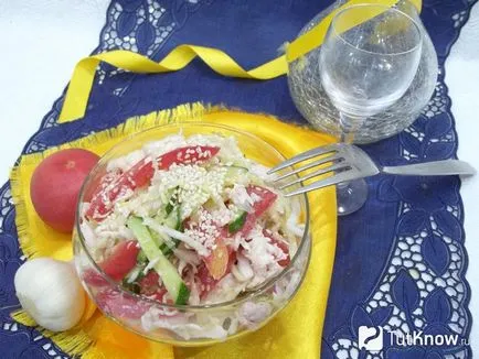 reteta salata de legume și pui