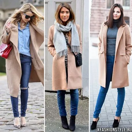 Din ceea ce sa poarte haina de culoare bej - sfaturi, fotografie, arcuri de moda