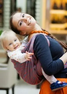 Sling Scarf (78 poze) cum se lega pentru nou-născuți, lichidare tricotate eșarfă-slign,