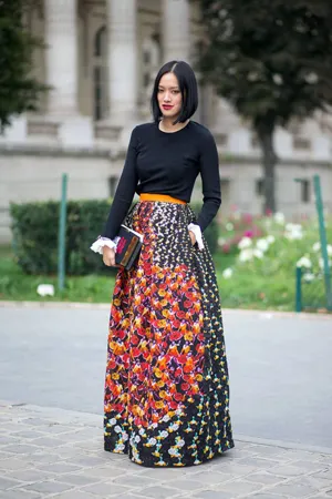 Ce fusta Nosta cu imprimeu floral 35 fotografii pentru arcuri