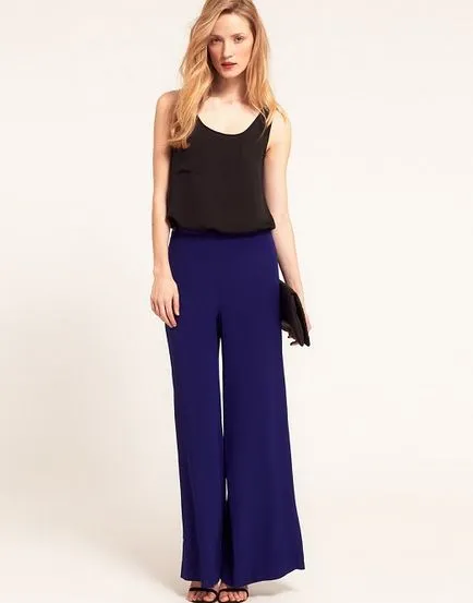 Din ceea ce sa poarte pantaloni albastru fotografii de femei
