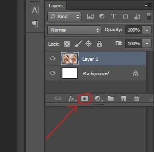 mască strat în Photoshop