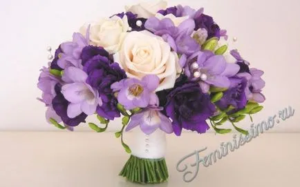 buchet de nunta Lilac - compoziția alegerea corecta (foto) (compoziție) buchet de nunta Lilac - compoziția alegere dreapta (foto)