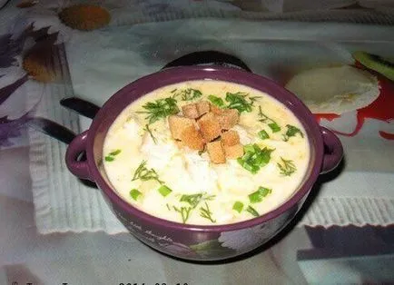 Supa de branza cu pui, retete mai delicioase (rețete) Supa de pui cu brânză, rețete mai delicioase