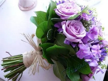 buchet de nunta Lilac - compoziția alegerea corecta (foto) (mireasa) buchet de nunta Lilac - compoziția alegere dreapta (foto)