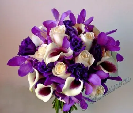 buchet de nunta Lilac - compoziția alegerea corecta (foto) (Lilac) buchet de nunta Lilac - compoziția alegere dreapta (foto)