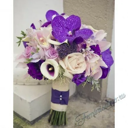 buchet de nunta Lilac - compoziția alegerea corecta (foto) (alți membri ai instalației) buchet de nunta Lilac - compoziția alegere dreapta (foto)