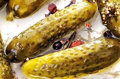 compoziția Pickles, utilizarea, calorii