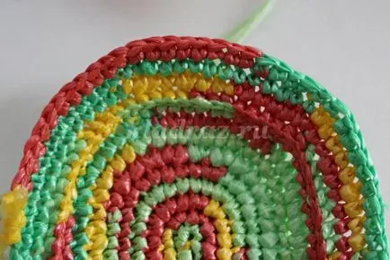 sac croșetat de saci de gunoi