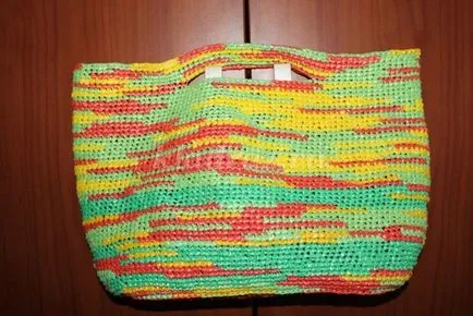 sac croșetat de saci de gunoi