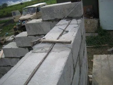 Construirea unei case din blocuri de spumă