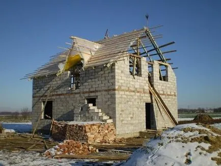 Construirea unei case din blocuri de spumă
