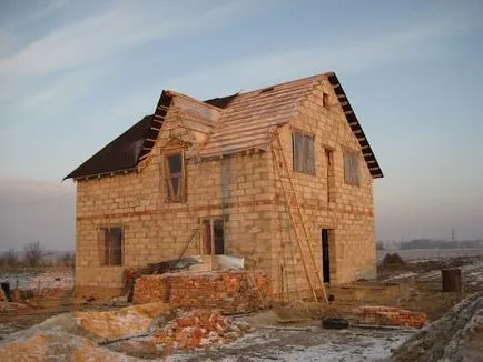 Construirea unei case din blocuri de spumă