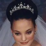 Coafuri de mireasa cu diadema