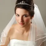 Coafuri de mireasa cu diadema