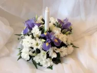 Buchet de irisi si alte idei de nunta folosind iris