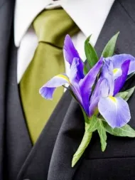 Buchet de irisi si alte idei de nunta folosind iris
