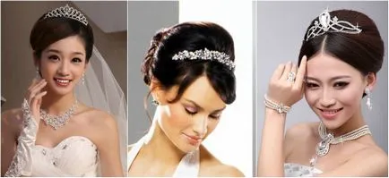 coafura de nunta cu tiara - opțiuni, foto și video