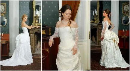 rochie de mireasa cu un scurt tren, curbați și drepte - fotografii ale celor mai bune modele (rochii) Rochia de mireasa cu un tren scurt, curbați și drepte - fotografii ale celor mai bune modele