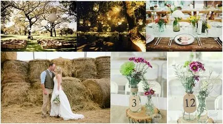 Nunta in stil rustic - idei de design, script-ul, foto și video