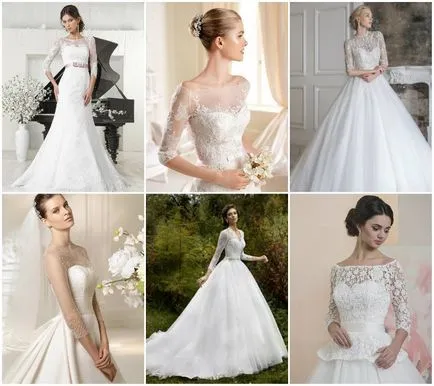 Rochii de mireasa cu mâneci închise modele populare de 2017 cu fotografii (lung) Rochii de mireasa cu maneci închis popular model 2017 cu fotografie