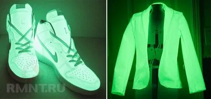 Glow în întuneric vopsea cu mâinile lor