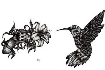 Bird tatuaj sensul fotografii, schițe (schițe) Bird tatuaj sensul fotografii, schițe