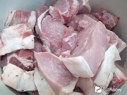 Porc secrete de gătit kebab maioneza