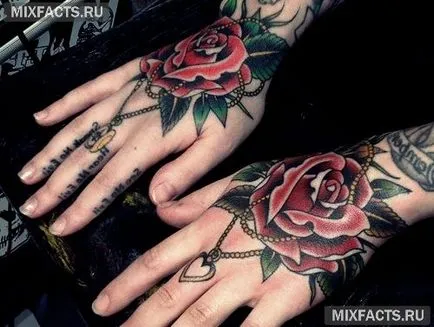 Rose sensul tatuaj și fotografii