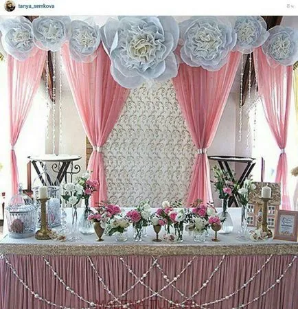 idei de decorare nunta 2017-2018 banchet tendințe decor sala de nunta