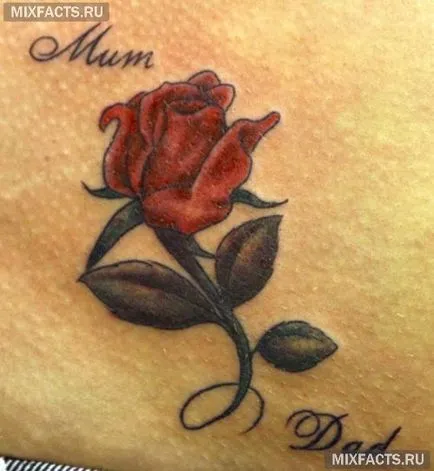 Rose sensul tatuaj și fotografii