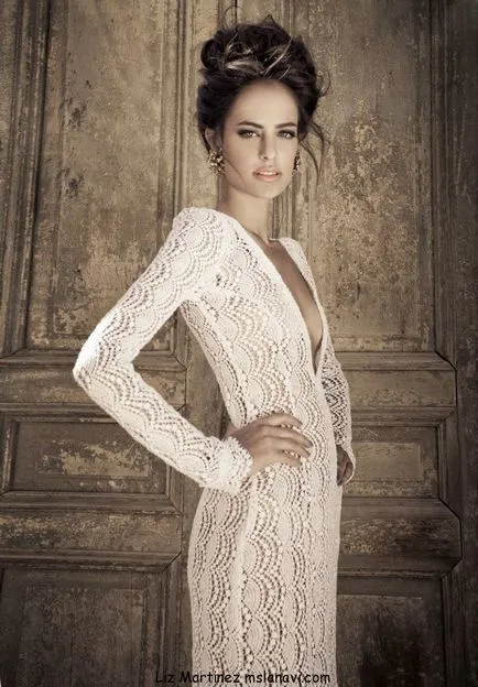 Noi conectam foarte frumos rochie de mireasa, tricot de la Lana vie