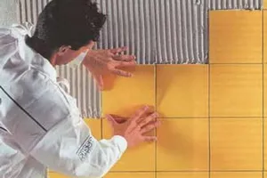Tehnologia de placare pereților interiori cu plăci ceramice cu mâinile lor în fotografie și stilul de finisare (intern) Tehnologia de placare pereților interiori cu plăci ceramice cu mâinile în stilul foto și finisare