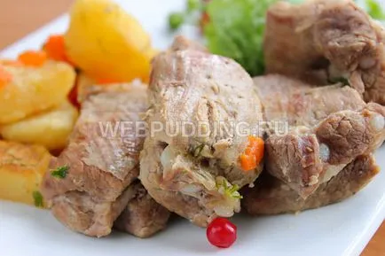 coaste de porc fiert cu cartofi - reteta cu pas cu pas fotografii cu privire la modul de a pregăti