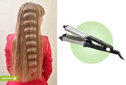 păr ondulator triplu coafuri fotografie făcută cu ea prin intermediul (dewal stil de stele) curling triplă fotografie păr păr făcut cu ajutorul ei