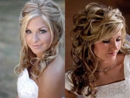Tripla curling coafuri de păr fotografie făcută cu ea prin intermediul (triplu) curling triplă fotografie păr păr făcut cu ajutorul ei