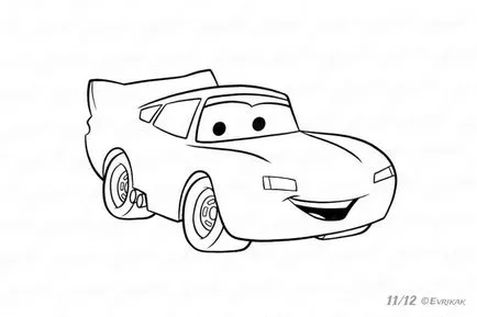 Aflați cum să atragă un fulger din desene animate Cars 2